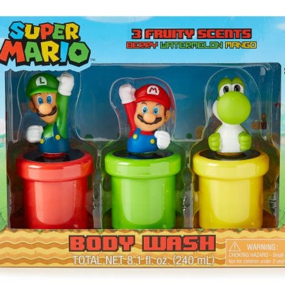 Nintendo Other - Super Mario 3-Piece Body Wash Set